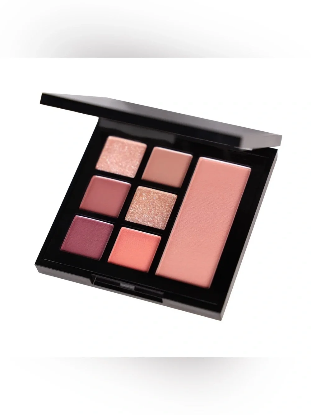 Peach Pink Eyeshadow & Blush Palette - Soft Peach Pink Tones